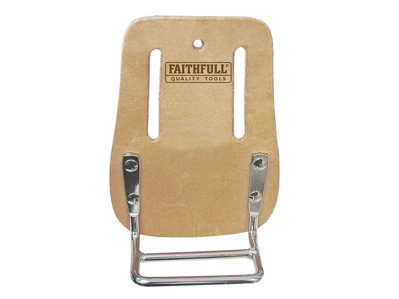 Faithfull Eindbeiteltanghouder in leer, riembevestiging, 150mm