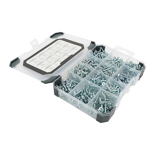 Timco Mixed Tray - Zinc Self-Tapping Screws, 475pcs