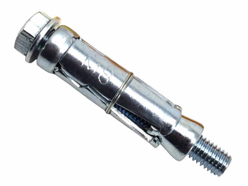 MASONMATE Anclaje de Escudo con Tornillo Suelto, M8 x 10mm, Zincado (Pack de 50