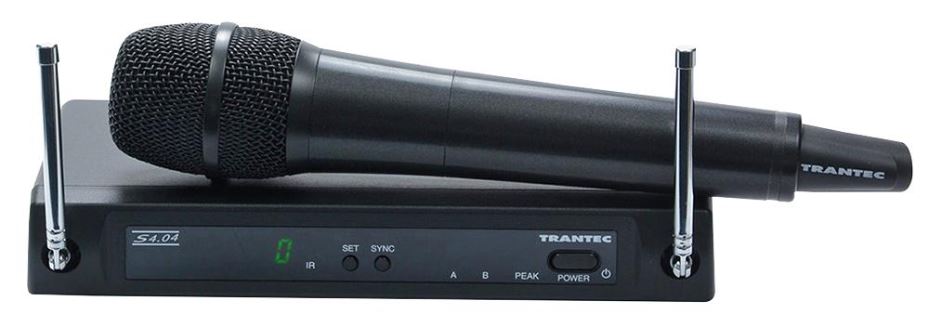 TRANTEC S4.04 Sistema de Micrófono Inalámbrico de Mano