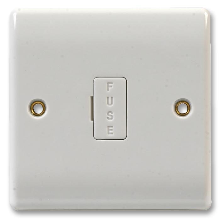 BG 13A Unswitched Fused Spur with Flex Outlet, White