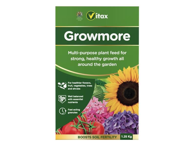 Vitax Growmore Granules 1.25kg - All-Purpose Plant Fertiliser