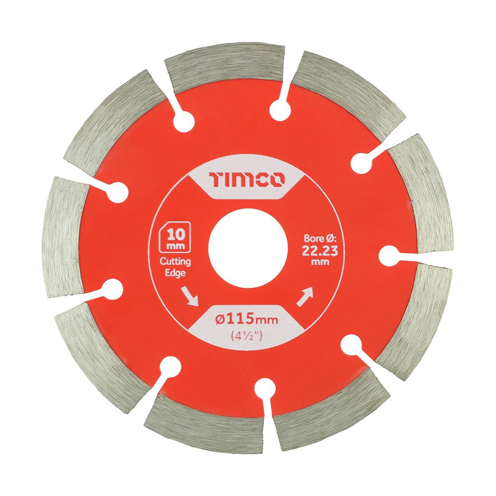 Timco General Purpose Segmented Diamond Blade 115 x 22.2mm