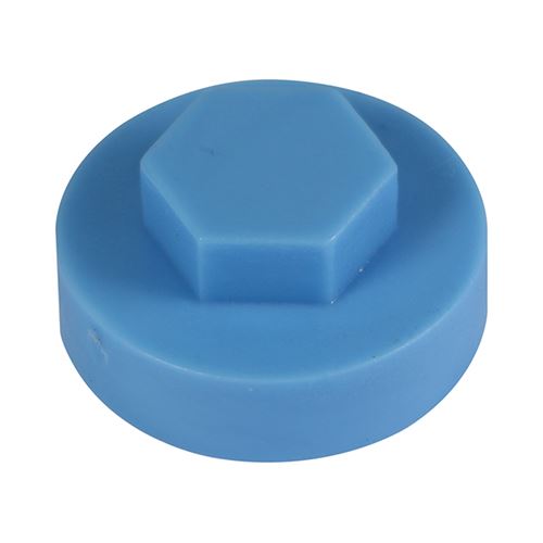 Timco Capuchons hexagonaux de finition, Bleu barbeau, 16mm, Lot de 1000 pièces