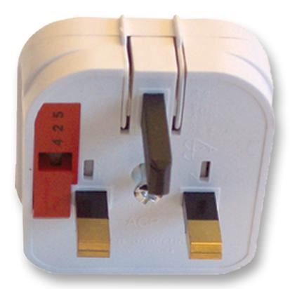 Powerconnections US naar UK Reisadapter, Wit, 10A