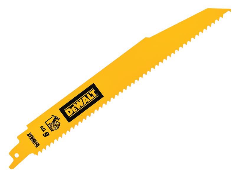 DeWalt Διμεταλλική Λεπίδα Κατεδάφισης Ξύλου, 228mm x 6 TPI (Συσκευασία 5 τεμ.)