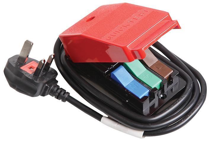 Cliff Electronic Bloco de Ligação Quictest com Cabo de 1.5m e Tomada de 13A
