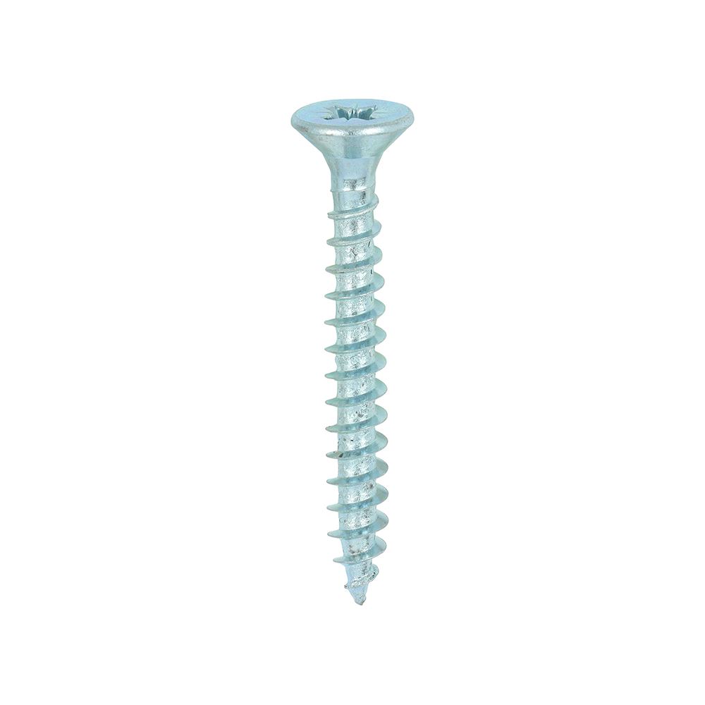 Timco Tornillos para Madera y Tableros, PZ Cabeza Avellanada Doble, Zinc, 6,0 x