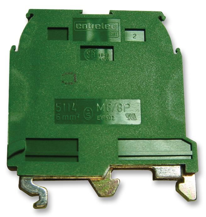 ENTRELEC TE Connectivity Aardingsklem, Schroefverbinding, 6mm²