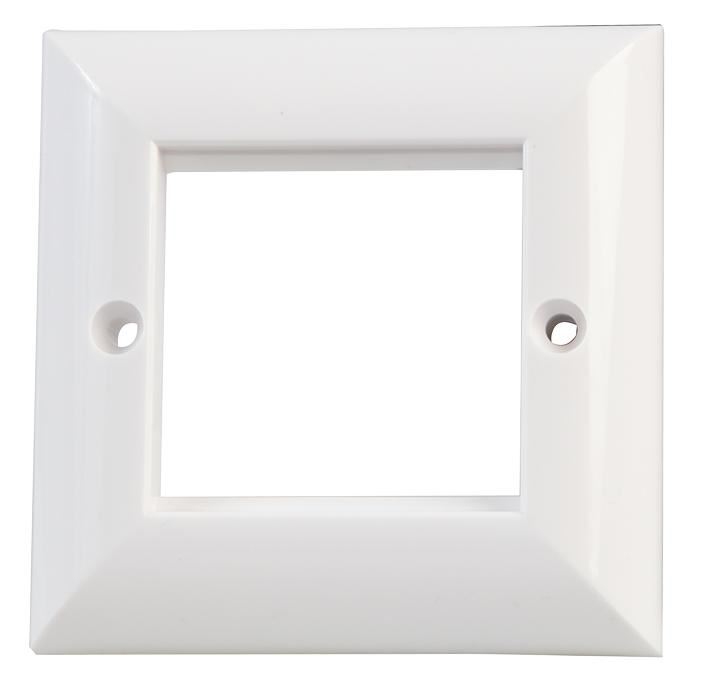 Connectix Standard Elite Placa Frontal Euro 1-Gang, 2 Módulos, Branca