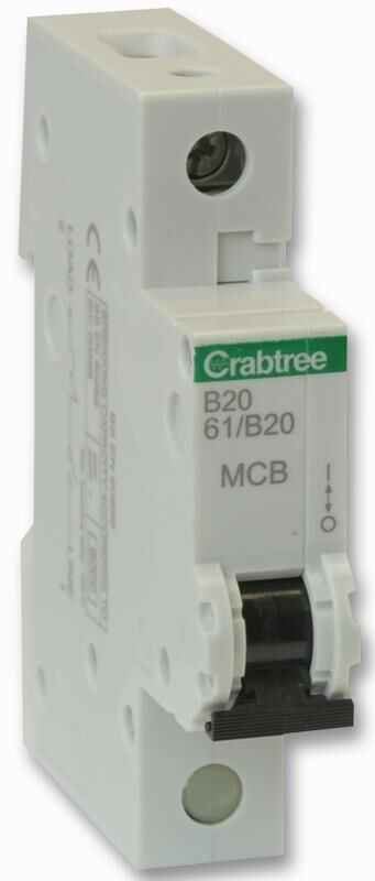 Crabtree Starbreaker 20A SP Type B disjoncteur unipolaire