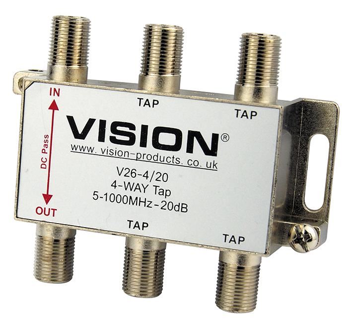 VISION 4-Way 20dB MATV Tap, V26-4/20