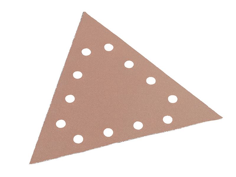 Flex 40G Hook & Loop Sanding Paper, Triangular, Pack of 25
