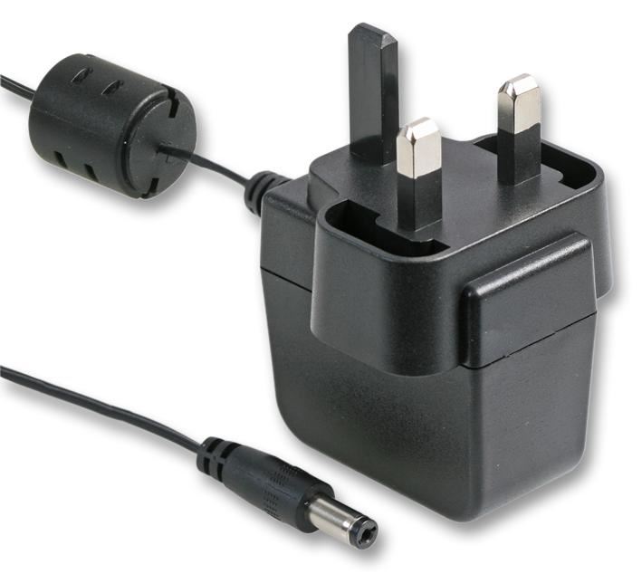 POWERPAX Alimentatore Elettrico 9V 600mA con Spina, 7.5W, Connettore 2.1mm