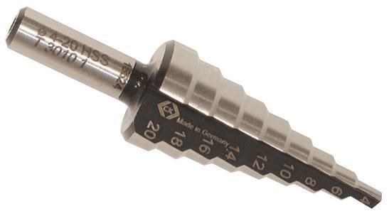 CK TOOLS - Fraise étagée HSS, 4mm-20mm