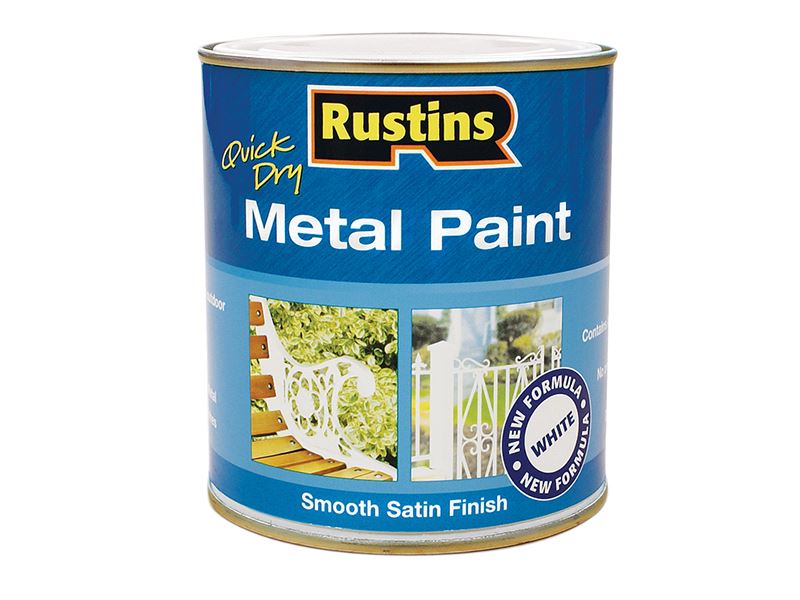Rustins - Γρήγορα Στεγνώνων Με Βάση Νερού, Μπογιά Μεταλλικών Επιφανειών, Ματ Λα