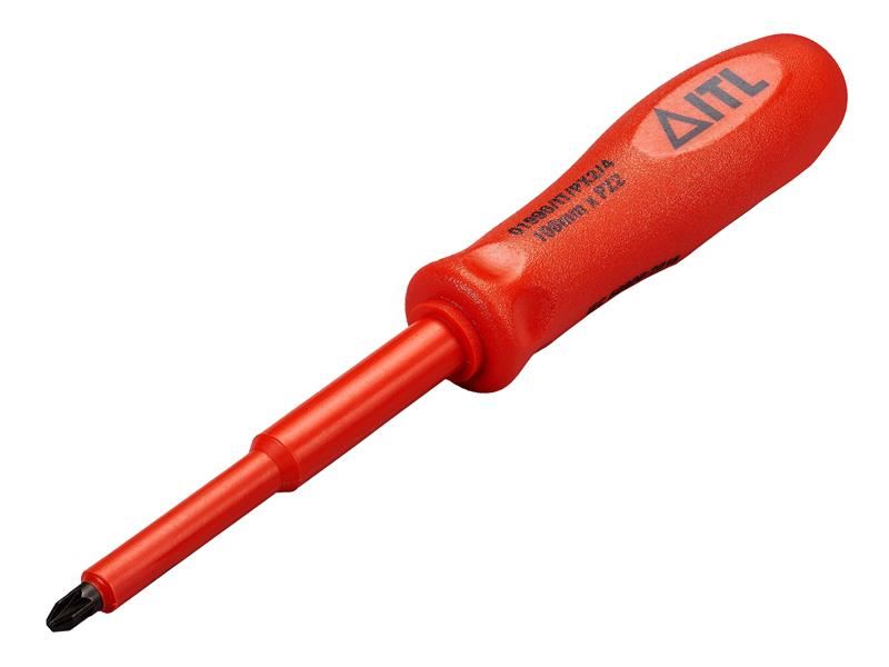 ITL Insulated Slotted/Pozidriv Screwdriver, 100mm, PZ2