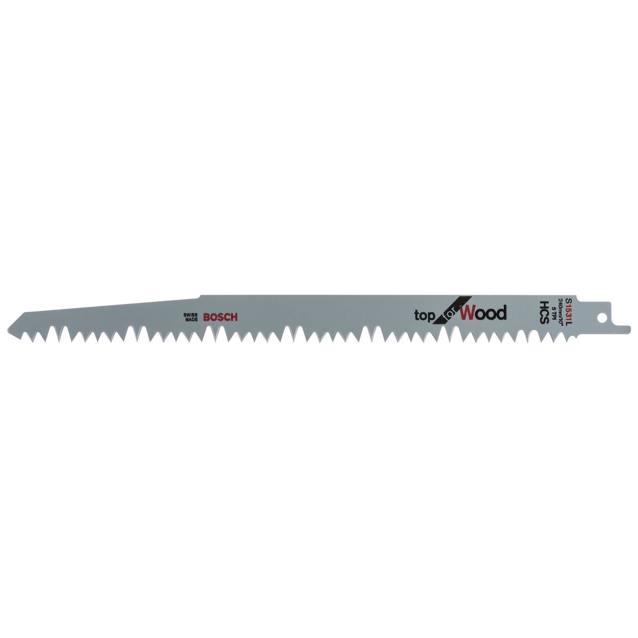 Bosch S1531L Sleánna Sábh Athchúrsála do Adhmad, 240mm, Paca 100