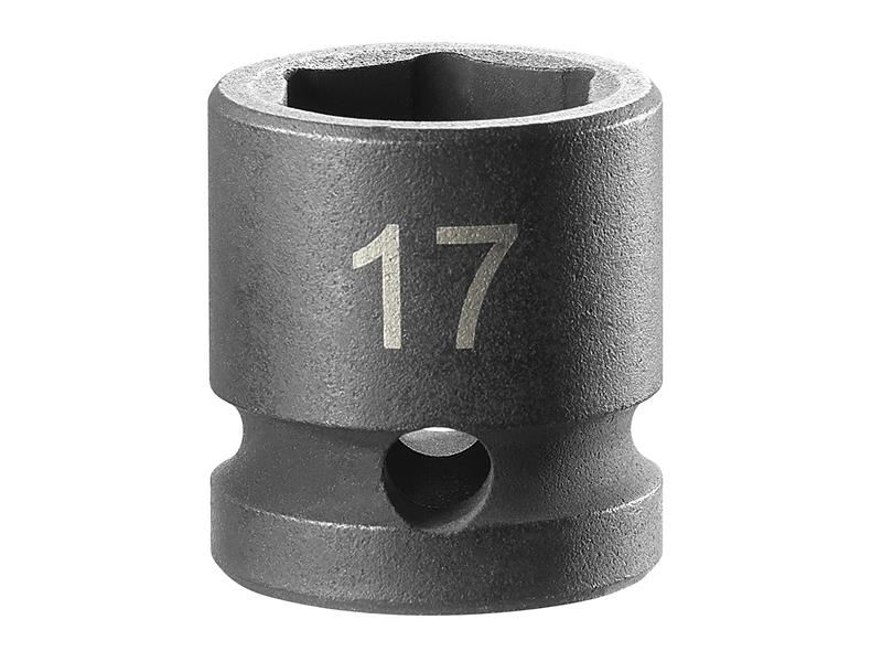Facom Casquete de Impacto Corto 6 Puntos 1/2 Pulgada, 17mm
