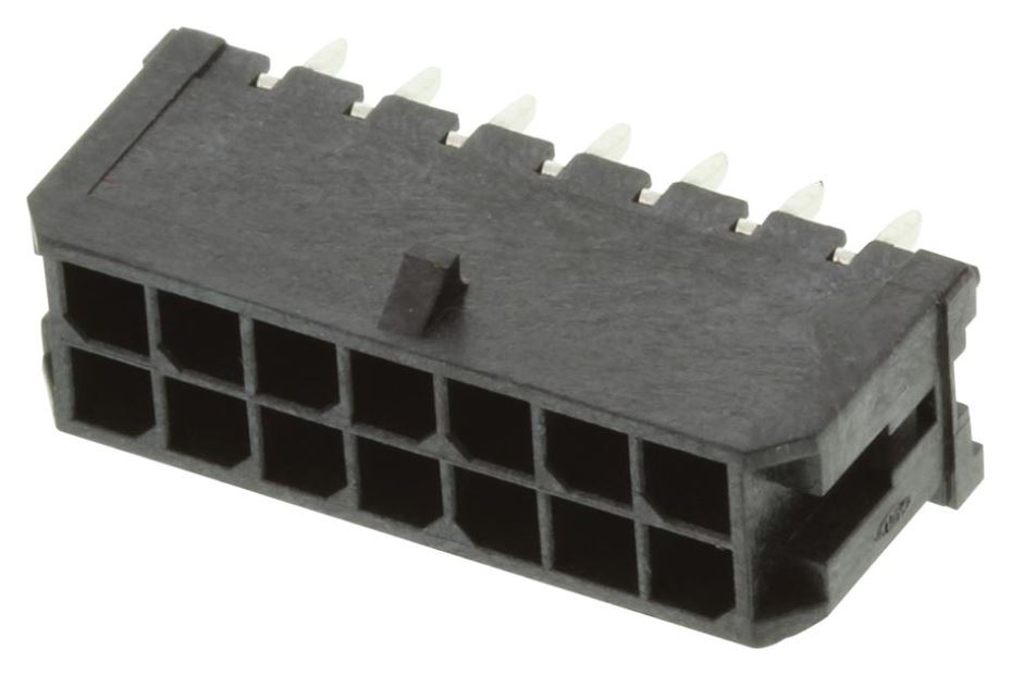 MOLEX Vertical Header, 14-Way, 3mm Pitch, Shrouded