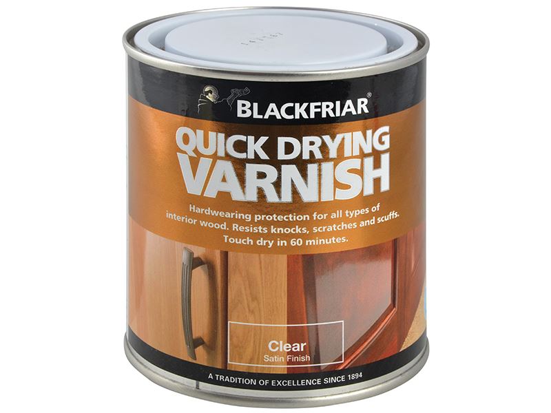 Blackfriar Quick-Dry Duratough Interior Varnish, Clear Satin, 250ml