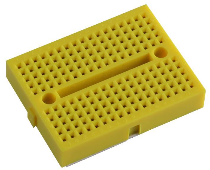 CYNTECH Mini Breadboard, 170 Contactpunten, ABS, Geel