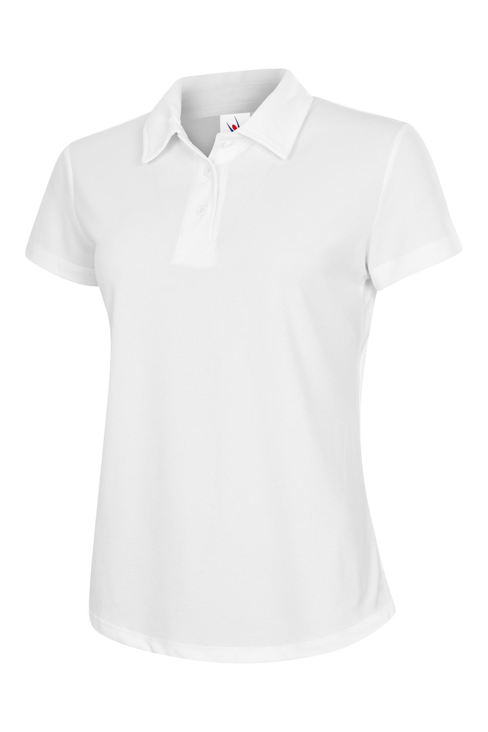 Uneek Unisex Ultra Cool Poloshirt - 100% Polyester, atmungsaktiv - Weiß - Größe