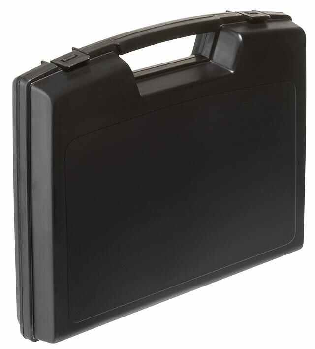 RARAION Zwart Plastiek Koffer Opbergdoos met Schuim, 48mm x 240mm x 205mm