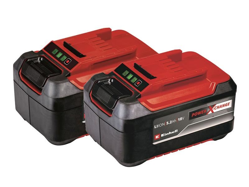 Pack Double Einhell Power X-Change - 2x Batteries Li-ion 18V 5,2Ah