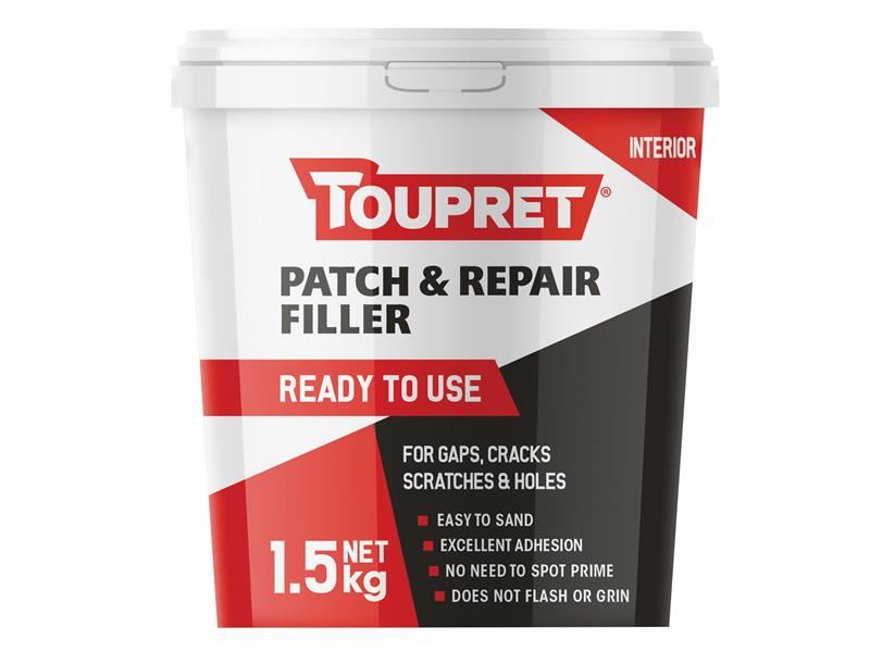 Toupret Ready-to-Use Patch & Repair Filler, 1.5kg