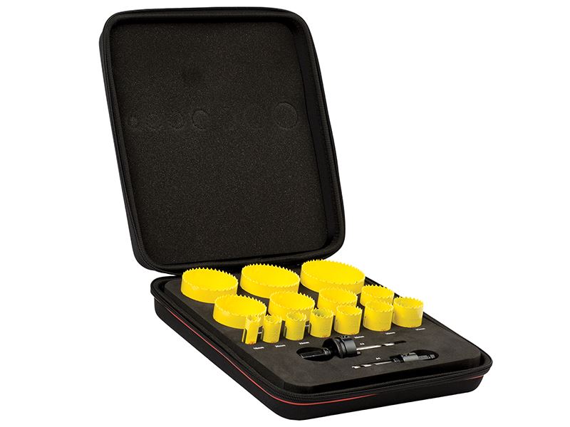 Starrett KFC14021 Universal-Bimetall-Lochsägen-Set, 16-teilig, Fast Cut