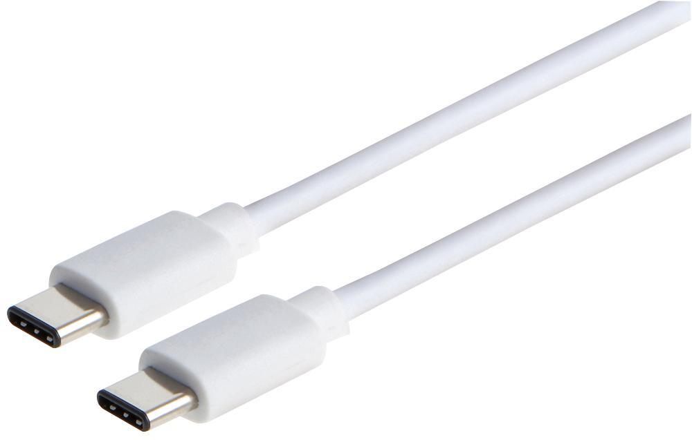 PRO SIGNAL - Καλώδιο USB 2.0 Type-C σε Type-C, 2m, Λευκό