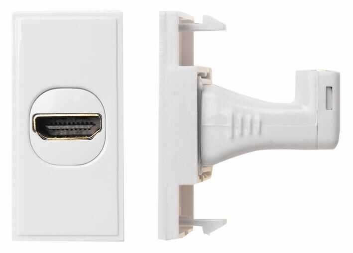 Antiference HDMI to HDMI Right-Angled Module, White