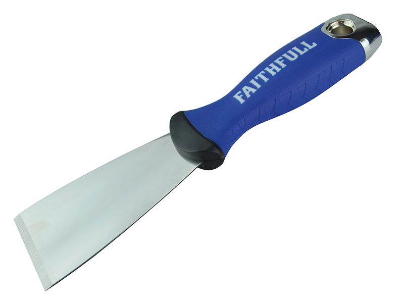 Faithfull Soft Grip Stripping Knife, 50mm Stainless Steel Blade