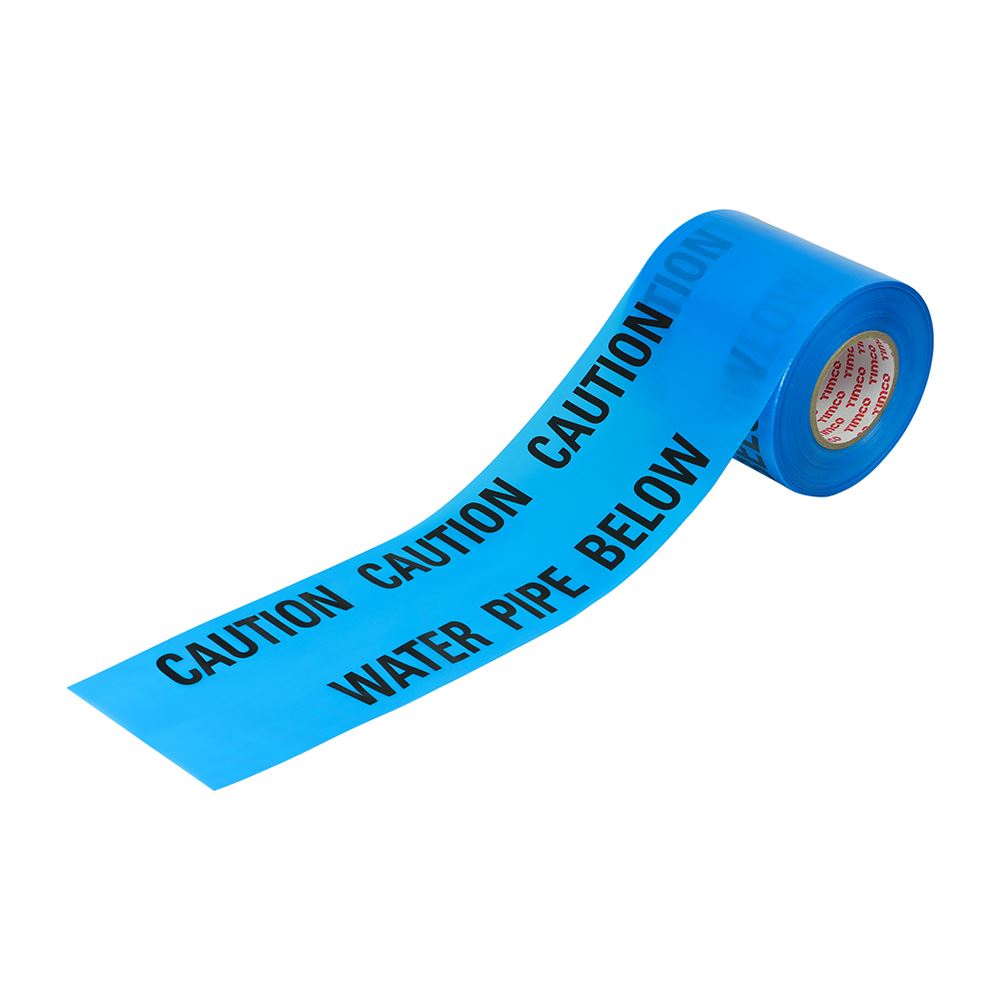 Timco Underground Warning Tape for Water Pipes, 365m x 150mm