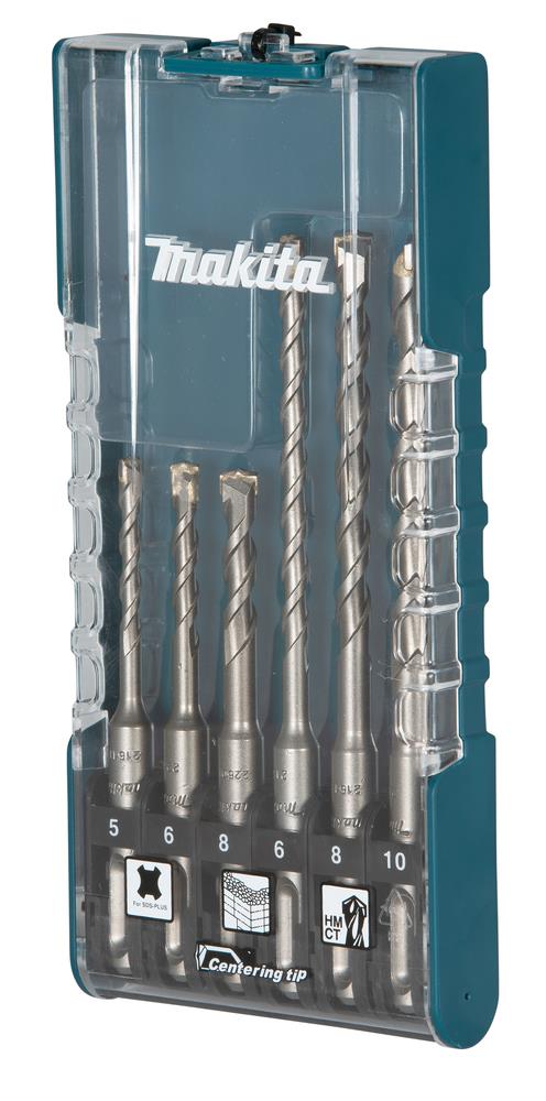 Makita Sada SDS-PLUS vrtáků do betonu s TCT hrotem, 6ks