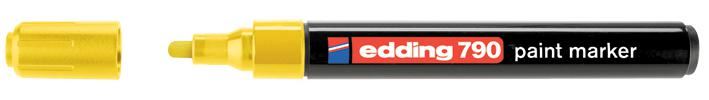 EDDING - Μαρκαδόρος Χρώματος Μεσαίας Γωνίας με Ακροφύσιο Σφαίρας - Κίτρινο