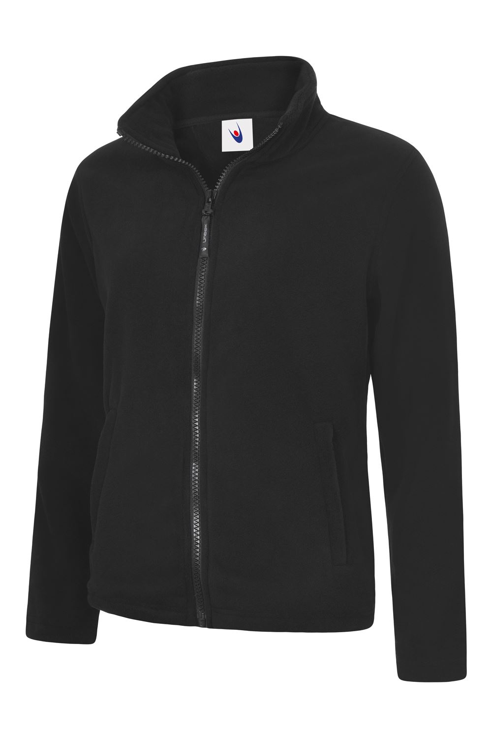 Uneek Women's Classic Full Zip Fleece Jacket - Black - XS