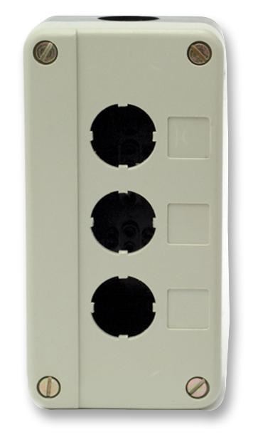 RAAS - Kotak Kawalan Logam Dua Lubang, Kelabu 134x68x51mm, IP65, Untuk Suis 22m