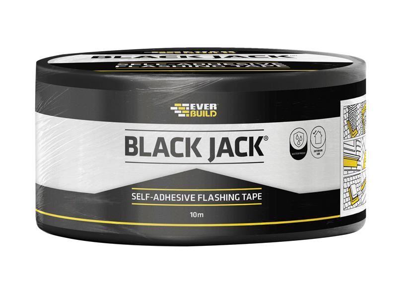 Everbuild Sika Black Jack Flashing Tape, 75mm x 10m