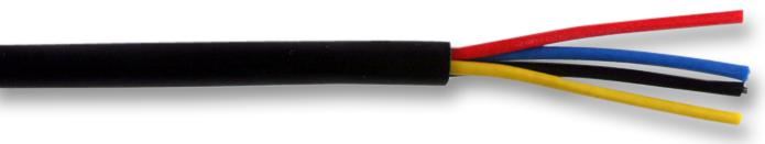 PRO POWER 4drátový poplachový kabel, černý, 100m