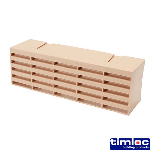 Timco Timloc Lüftungsstein aus Kunststoff, beige - 215x69x60mm (20 Stück)