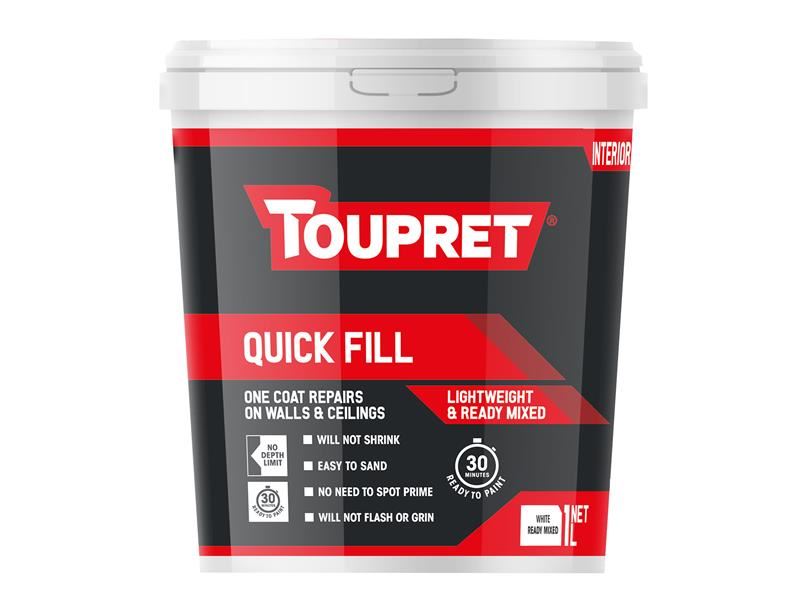 Toupret Quick Fill Interior Filler, 1 Litre