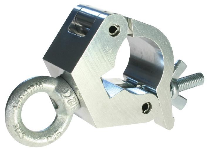 DOUGHTY Hanging Clamp with M12 Eyenut, Aluminium, 340kg Capacity
