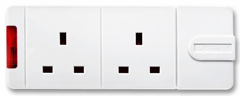Masterplug - Prise multiple rallonge 2 prises ré-ensordable