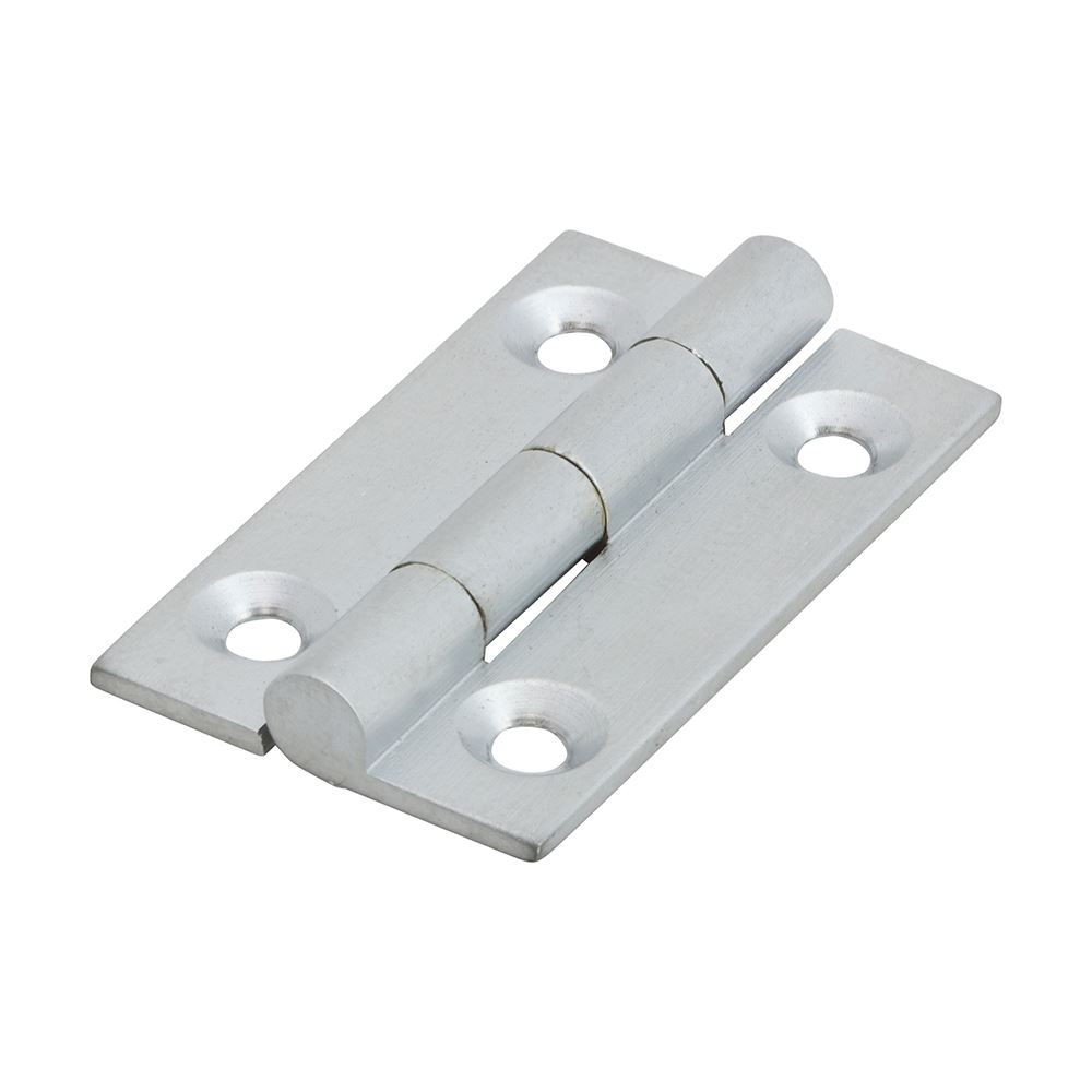Timco - Ατσάλινη Μεντεσέ, Ολόσωμη, Brass, Satin Chrome, 38x22mm (Σετ 2)