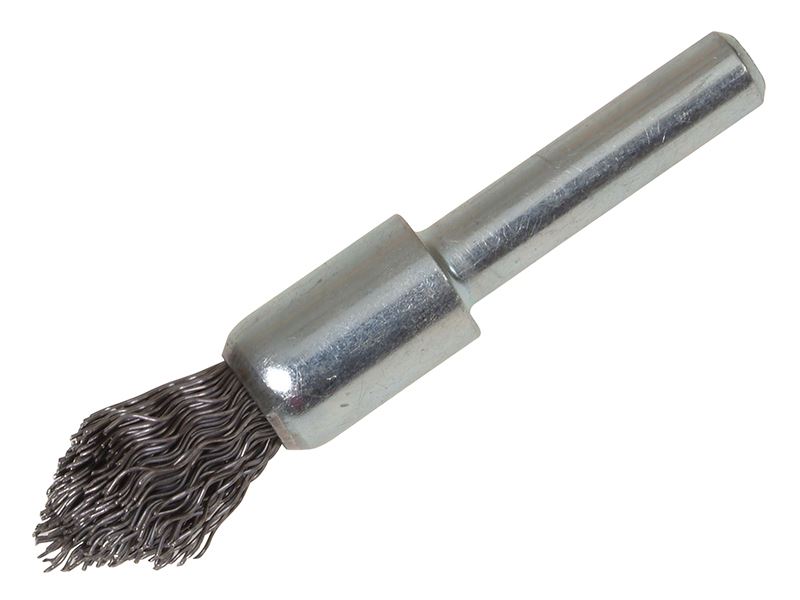 Lessmann 스틸 와이어 포인트 엔드 브러시, 12/60 x 20mm, 0.30 게이지