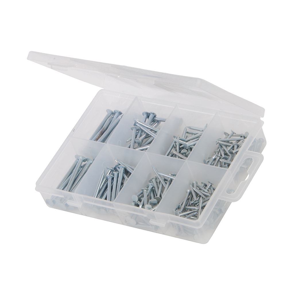 Fixman Masonry Nails Pack, 200pce, Zinc-Plated Steel