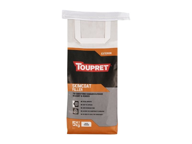 Toupret Exterior Skimcoat Filler 5kg for Masonry