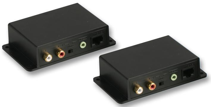 Pro Signal Trasmettitore e Ricevitore Audio Stereo su Cat5/6, Portata 180m